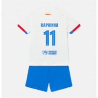 Barcelona Raphinha Belloli #11 Udebane Trøje Børn 2023-24 Kortærmet (+ Korte bukser)